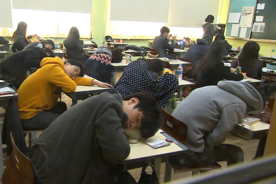 students sleep