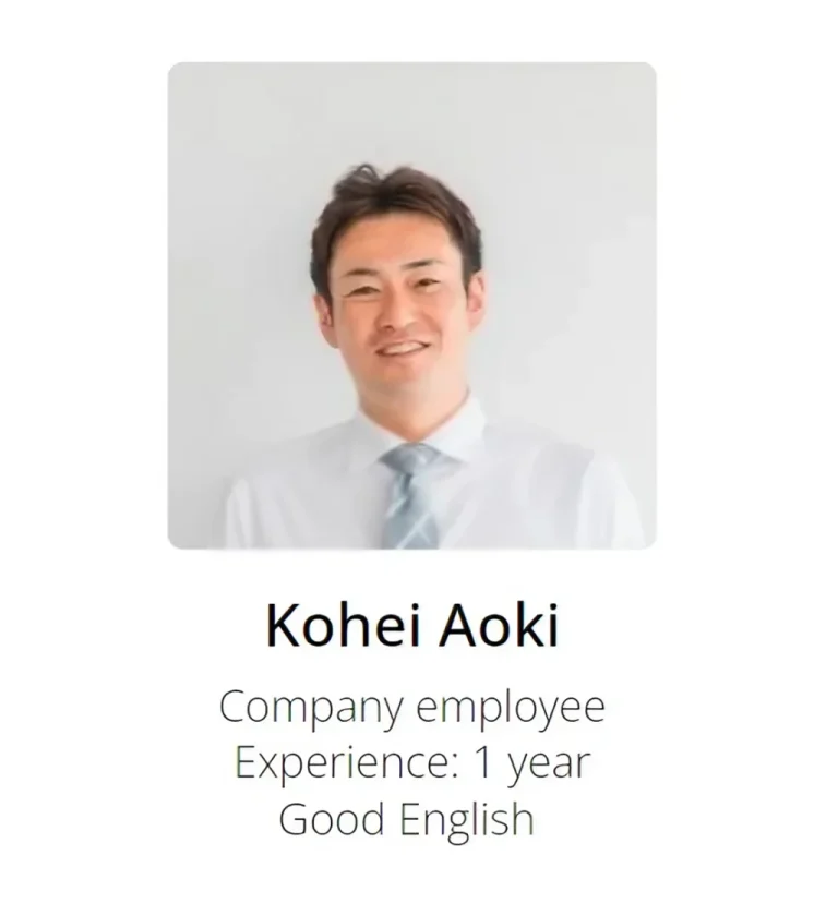 Japanese tutor Kohei