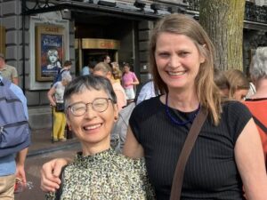 Japanese tutor Atsuko with student