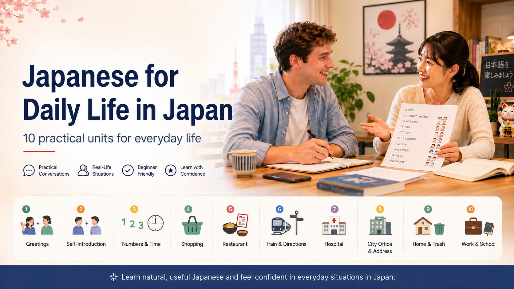Japanese for Daily Life in Japan｜Beginner Practical Course