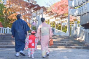 Shichi-Go-San going to shrine