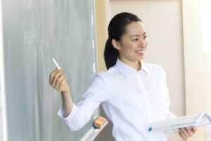 japanese teacher is teaching